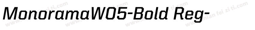 MonoramaW05-Bold Reg字体转换